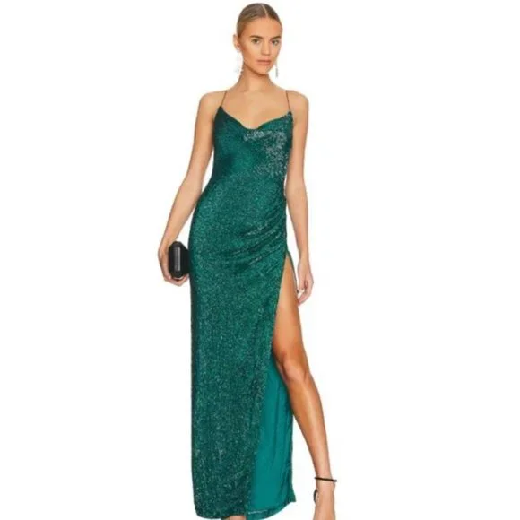 Retrofete | Dresses | Retrofete Katya Dress In Green Size Xsmall | Poshmark
